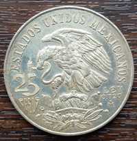 Moneda din argint Mexic - 25 Pesos 1968, Jocurle Olimpice de Vara 1968