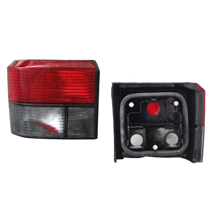 Lampa spate, stop VW Transporter (T4)/CARAVELLE/MULTIVAN, 1990-2003, rosu-fumuriu, fara suport becuri, stanga/dreapta, Depo