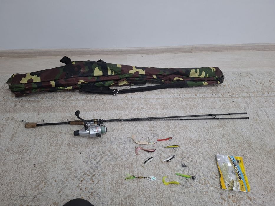 Спининг 2.4м 10-30гр набор +чехол