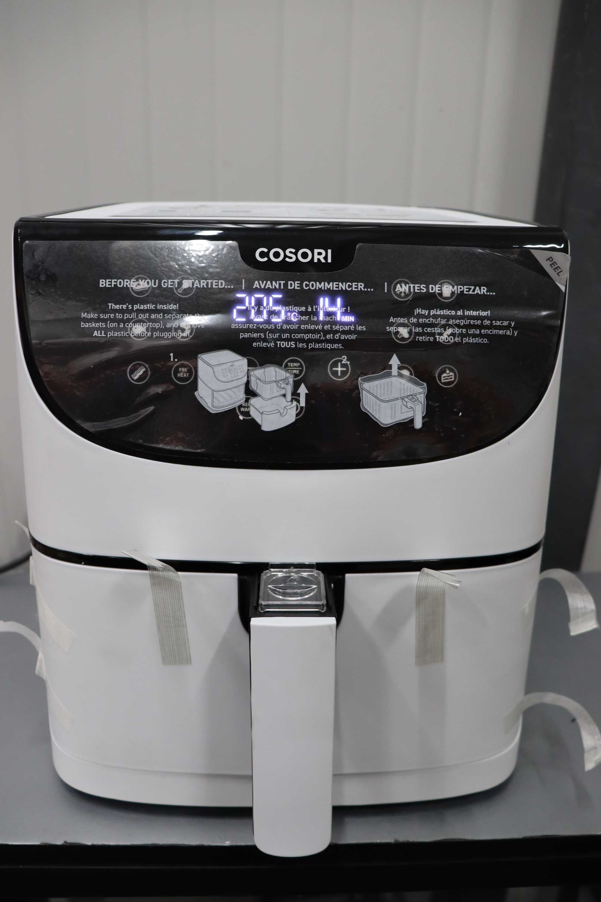 Фритюрник с горещ въздух Cosori Premium Smart Air Fryer, 5.5L Бял