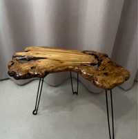 Журнальный столик ручной работы из массива дерева