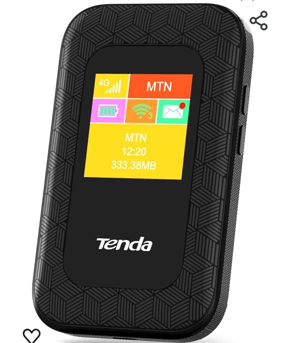 Tenda 4G185 преносим мобилен рутер 2100 mAh батерия 4G LTE Cat4 150Mbp