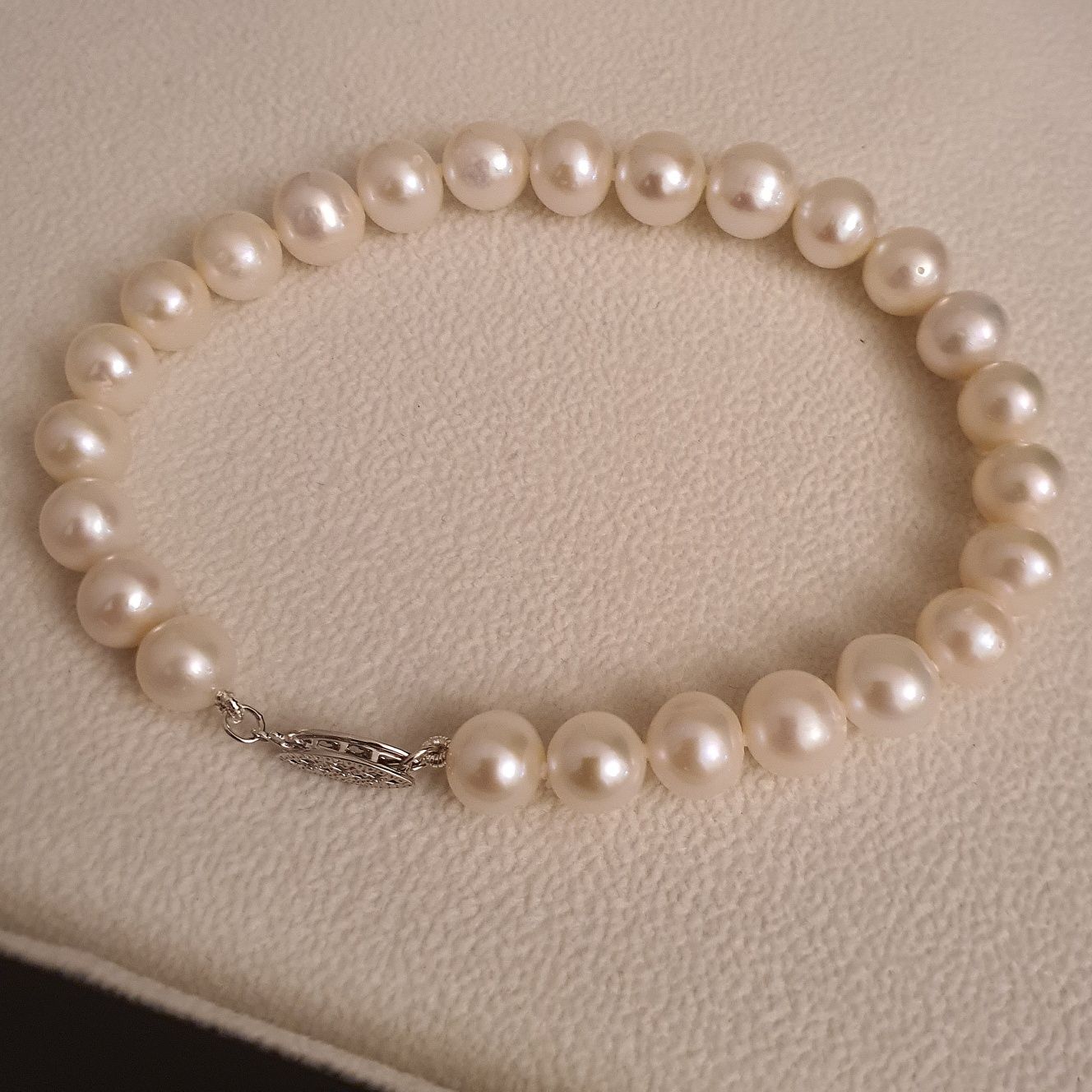 bratara perle naturale albe