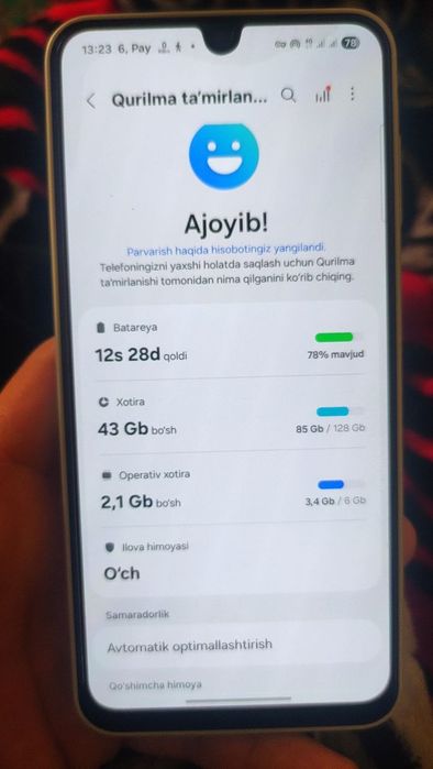 Samsung A16      xotira 6/128gb