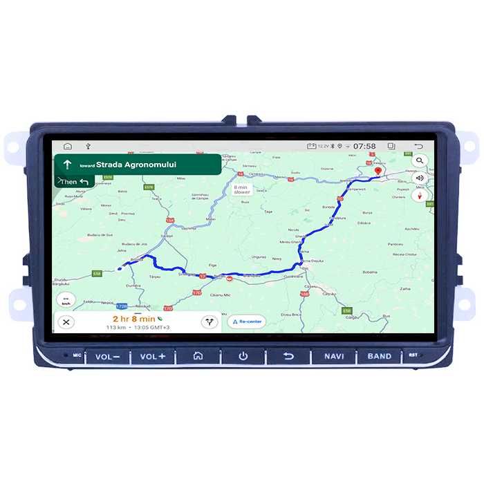 Navigatie Carplay,VW Android 14, 4GB RAM ,64GB ROM,