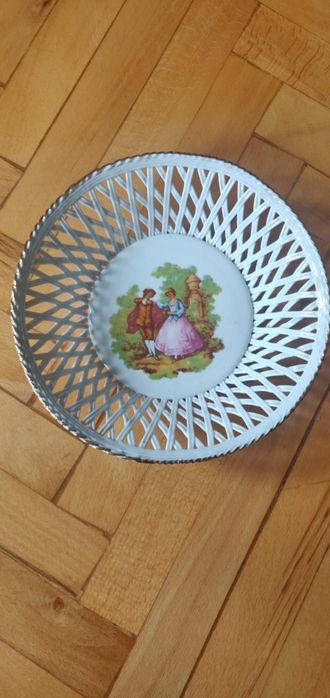 Bol decorativ din porțelan  fructiera-bomboniera