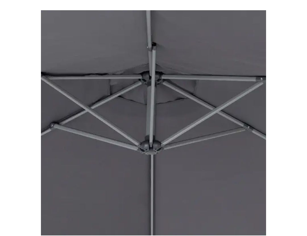Umbrela Terasa /Grădină , gri, patrata, 300 cm