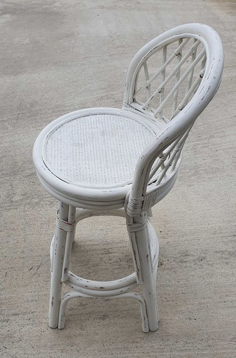 Винтидж ратанов бар стол