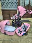 Розова детска количка Baby merc