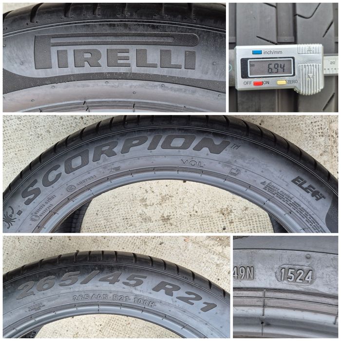 O bucată 265 45/40 R21 vară - una Pirelli Bridgestone Hankook