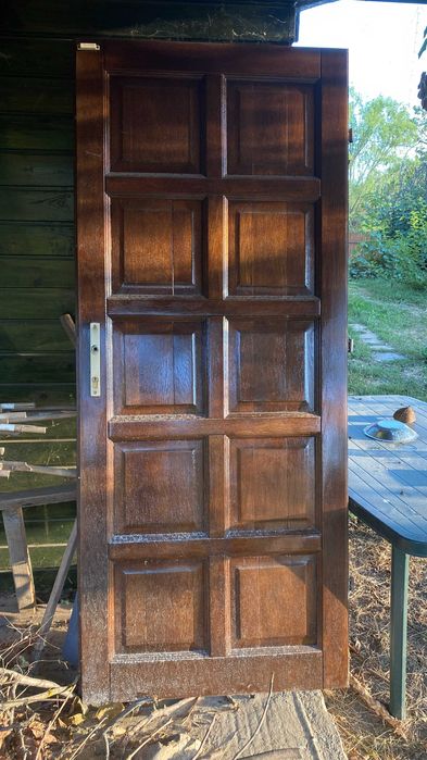 Ușă din stejar folosită