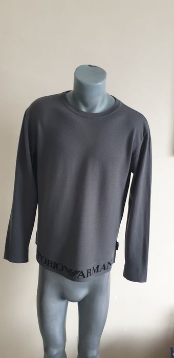 Emporio Armani Wool Knit Made in Italy M ОРИГИНАЛ Мъжки вълнен Пулов