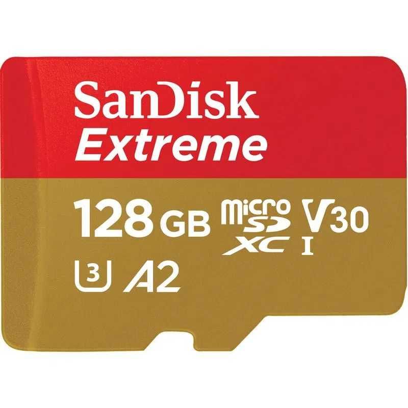 Card de memorie Sandisk microSDXC Extreme, 128 GB, UHS-I, V30,sigilat