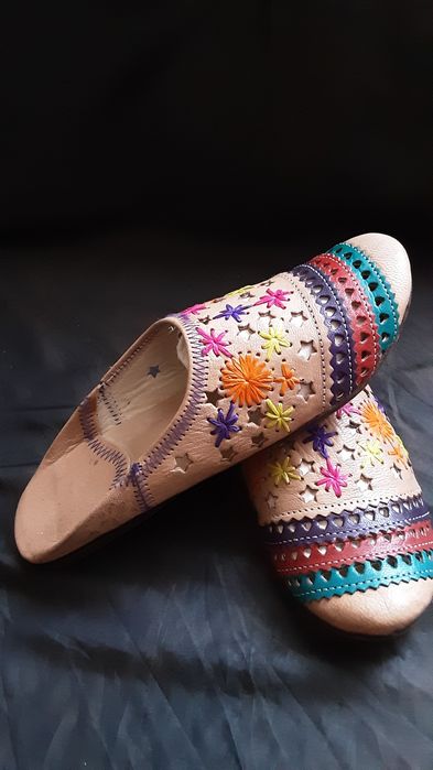 Papuci piele naturală