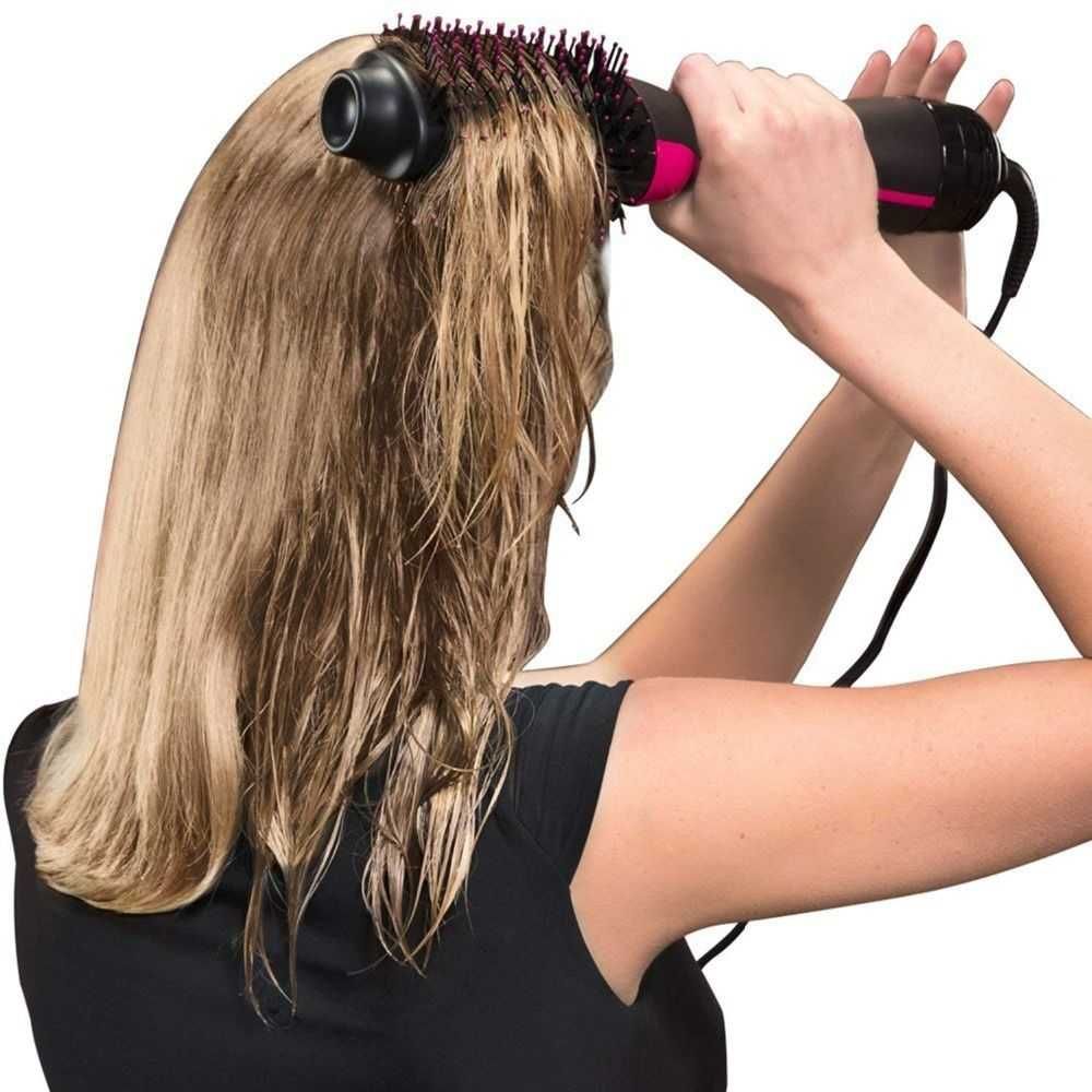 Hot Air Brush Електрическа четка за коса с преса и сешоар 3 в 1