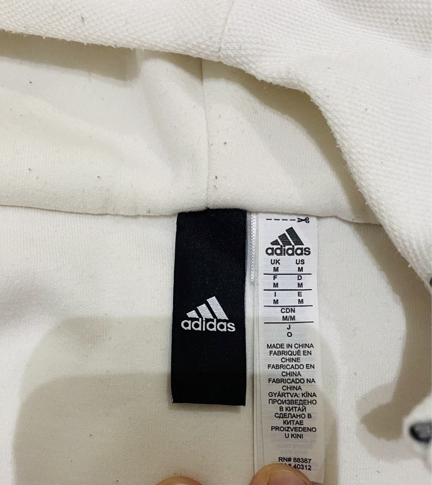 Adidas Hoodie zne alb M hanorac