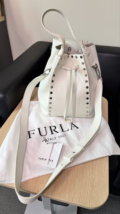 Естествена кожа чанта Furla