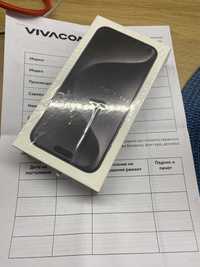 iPhone 15 Black 128GB-Нов 24м гаранция Виваком+Адаптер
