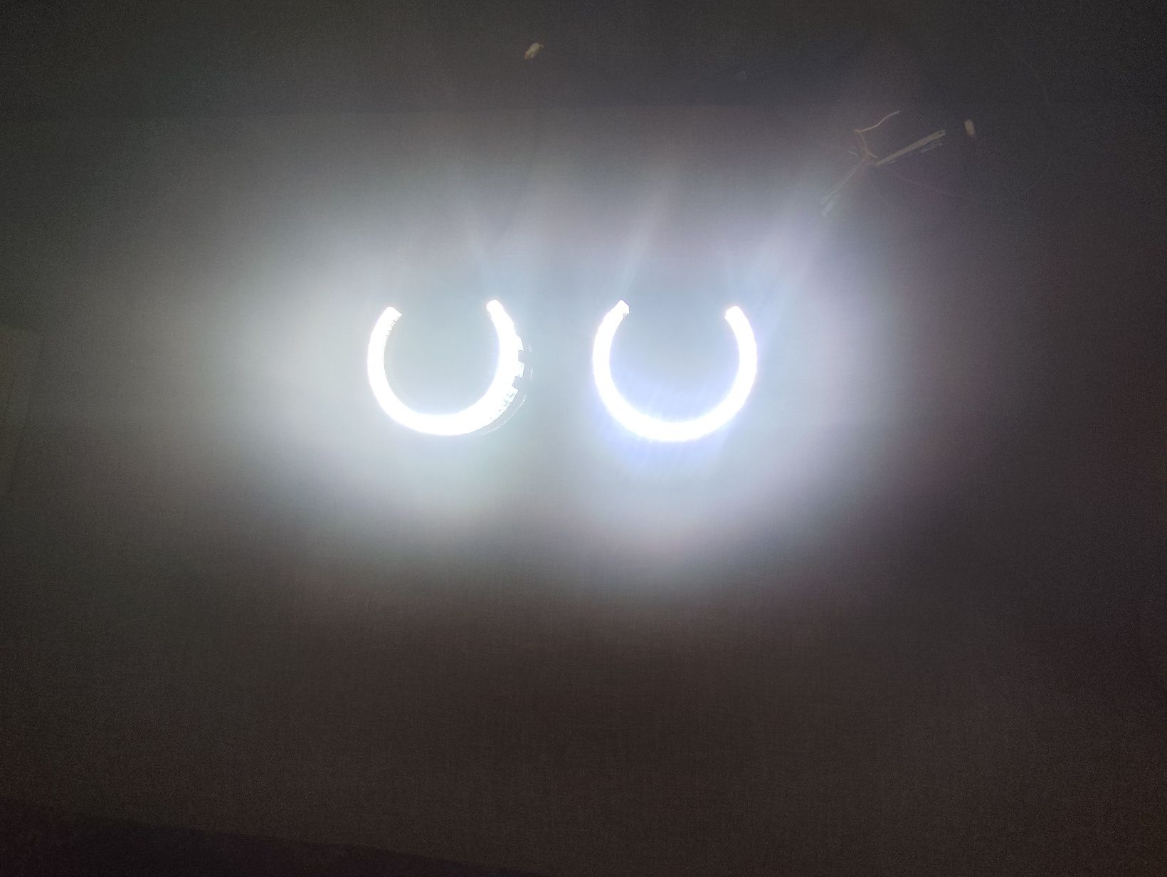 Маски LED двухцветные +RGB bluetooth для линз 3 дюйма