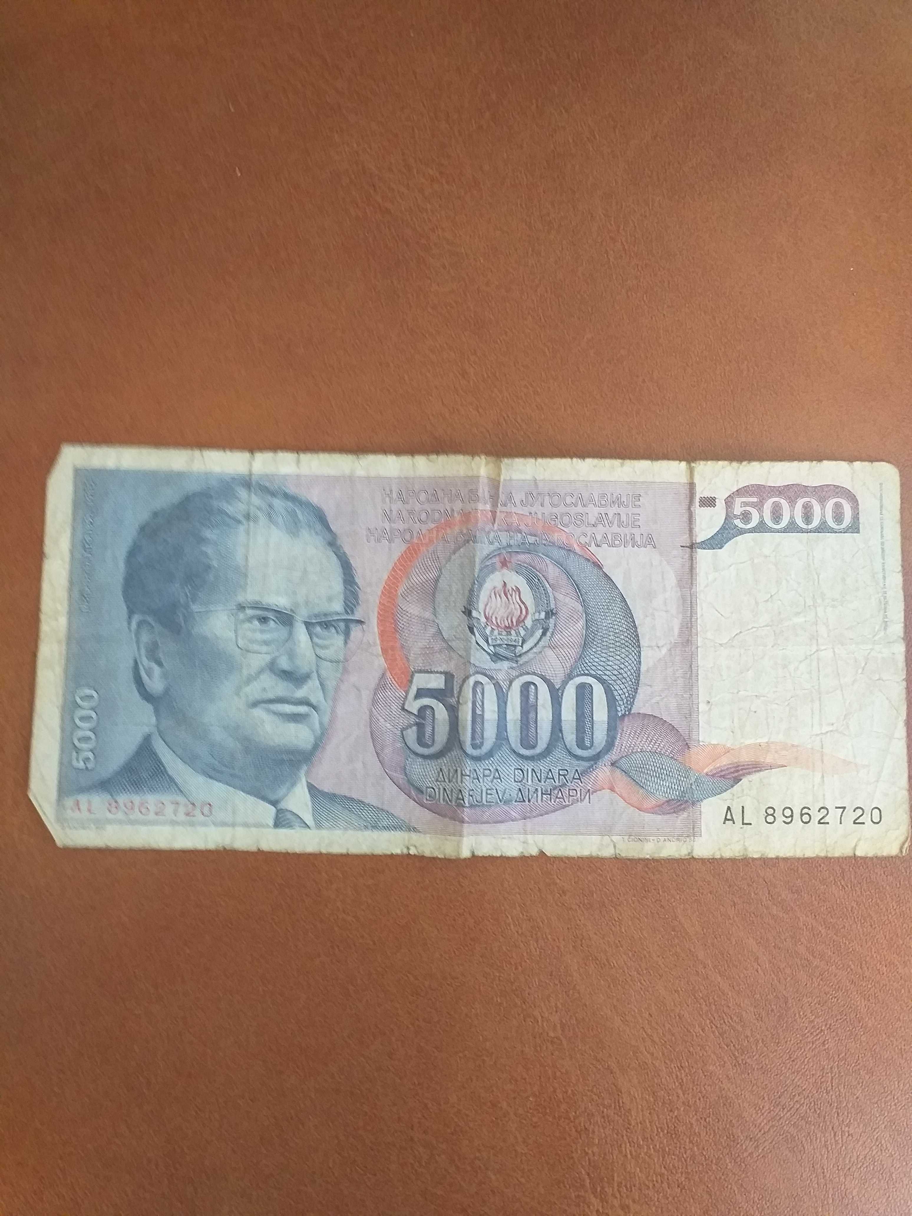 Bancnote vechi Iugoslavia