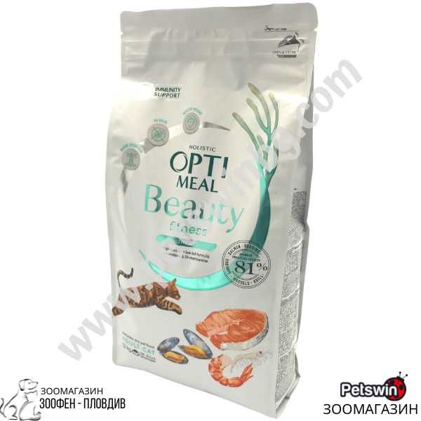 OptiMeal Beauty Fitness Healthy Weight Adult Cat - 1.5кг/4кг- за Котки