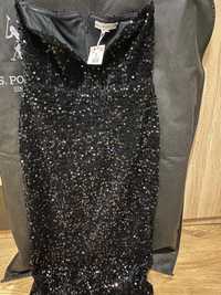 Rochie neagra cu paiete Reserved