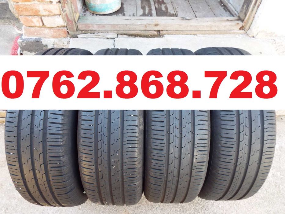 vand 4 anvelope de vara 195/65/15 continental ecocontact 6 aproape noi