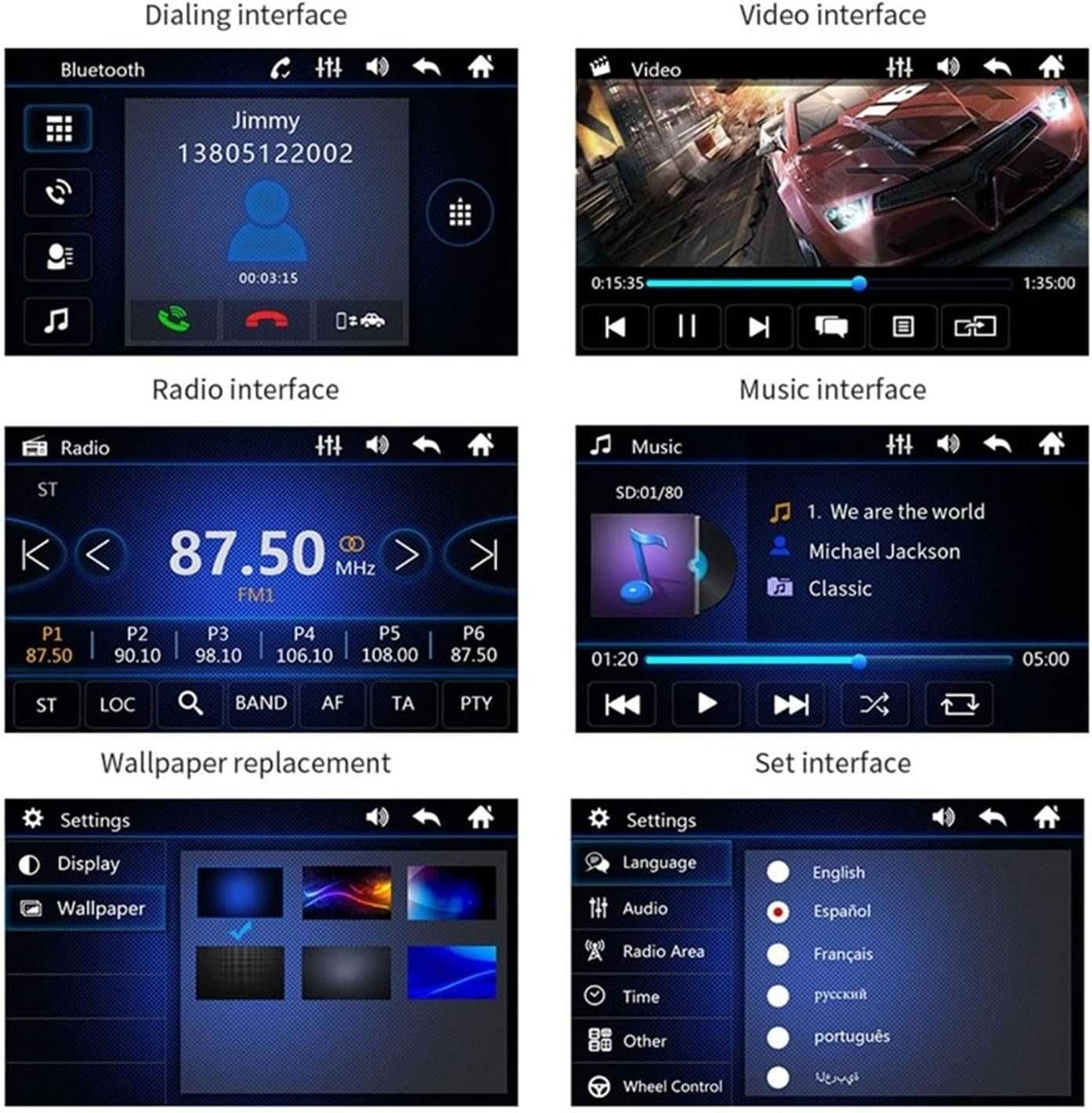 Мултимедия с камера за задно виждане, GPS Навигация, Bluetooth, MP5