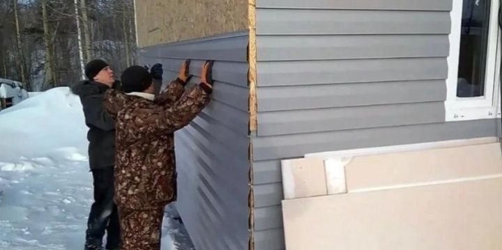 Обшивка фасада сайдингом