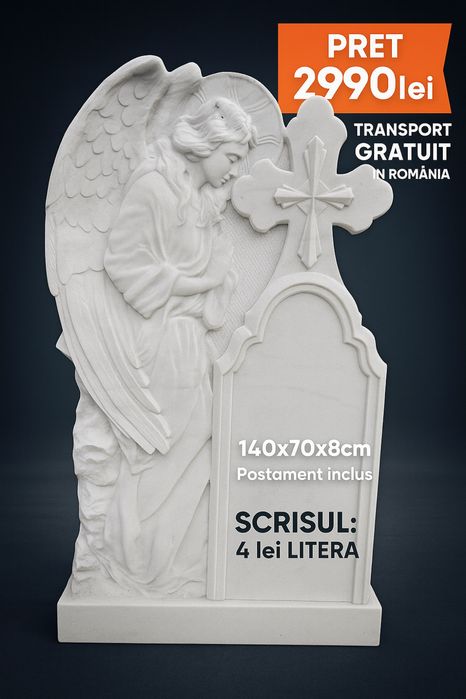 Monumete funerare, transport gratis