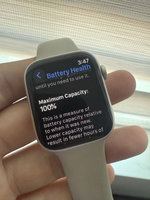 Apple Watch 9, GPS, Корпус Starlight Aluminum 45 мм