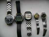 Продавам 2 кварцови и 3 механични часовника Timex,TCM,Citizen,Jowissa