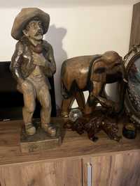 Statuete lemn elefant