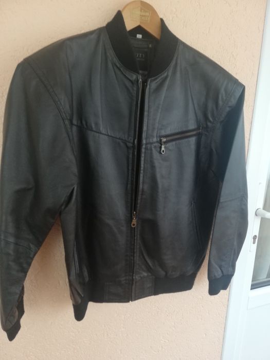 Geaca piele bărbati Smooth bomber M