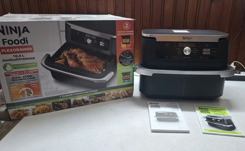 Фритюрник с горещ въздух Ninja Flex Drawer AF500EU,7в1,2470w,40-240°