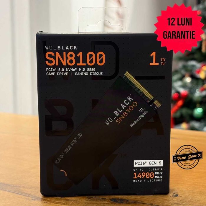 SSD WD Black SN8100 1TB PCI Express 5.0 x4 M.2 2280 | TrueGSM