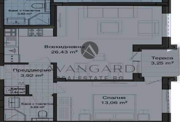 оф.24445 Изгодно! Двустаен нова сграда/ Гагарин