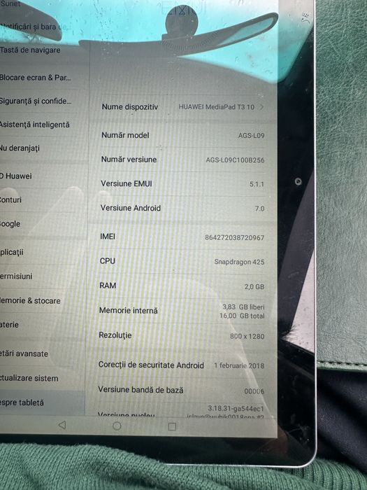 Schimb cu laptop Tableta Huawei in stare buna
