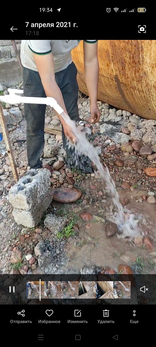 Вода артизан скважина сув