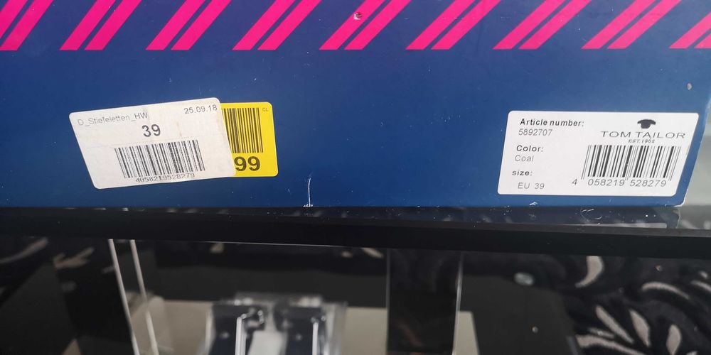 Ботуши TOM TAILOR 39