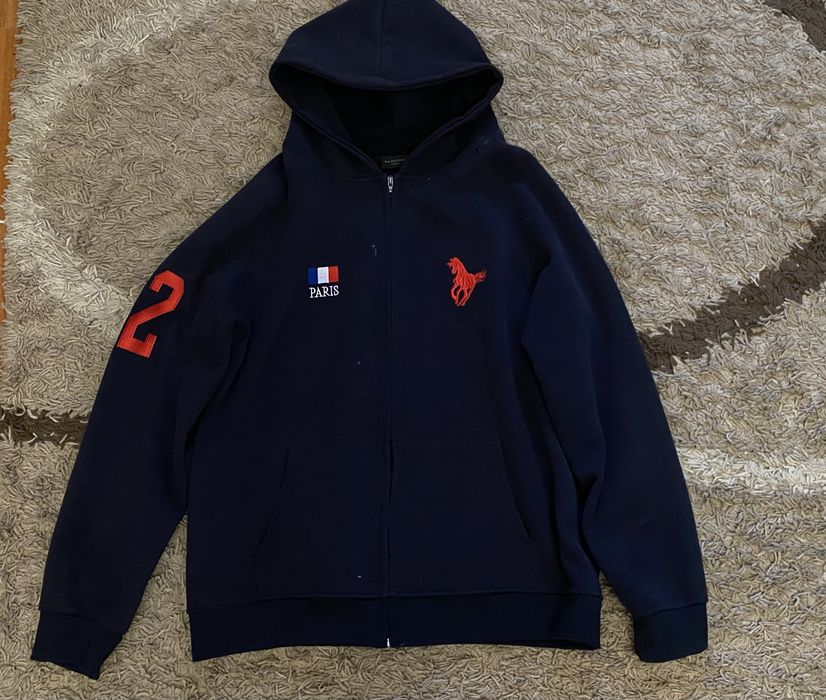 Новый худи-поло Balenciaga Zip зипка