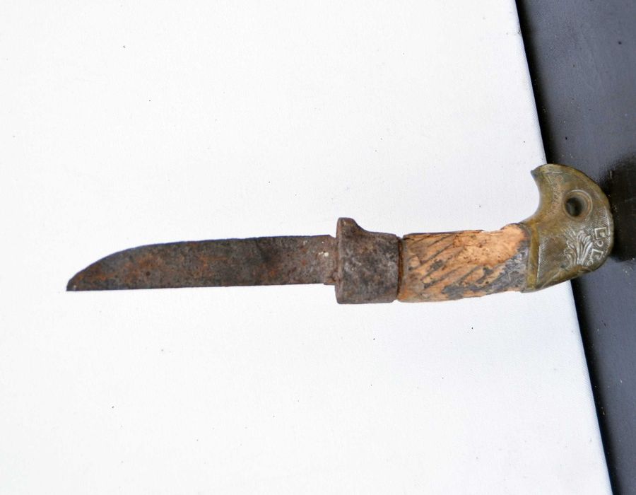 Maner vechi din alama / bronz Cazaceasca - Rusia Sabie Shashka 1934