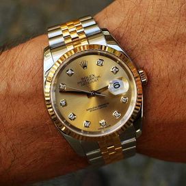 Мъжки Часовници Rolex Datejust 41mm сребро-злато/злато
