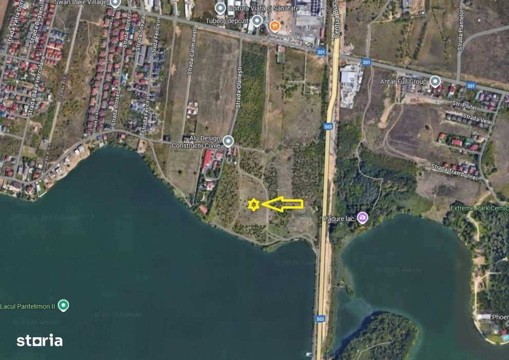 Teren 809 mp de vanzare Pantelimon Lac Lebada