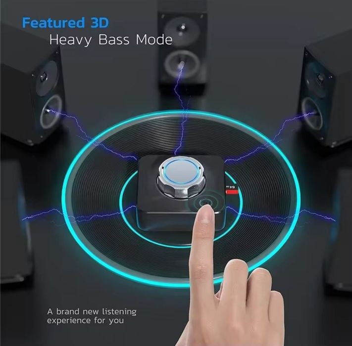 Receptor Bluetooth audio cu efect 3D – sunet imersiv și clar
