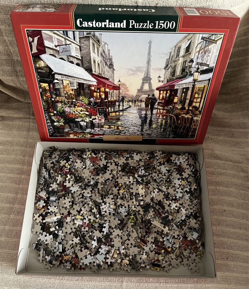 Puzzle Castorland de 1500 piese - Florarie in Paris