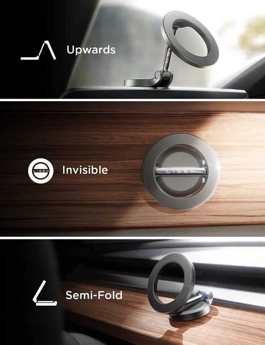 Suport magnetic LISEN pentru telefon cu rotație la 360°