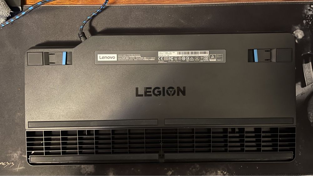 Tastatura gaming mecanica Lenovo Legion K500, iluminare RGB, Negru