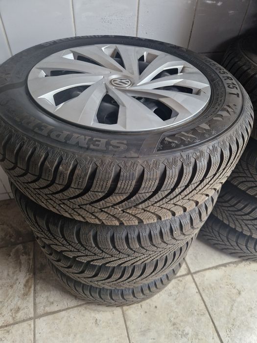 Roti iarna originale Vw polo Skoda Fabia 5x100 r15 anvelope 185 65 15