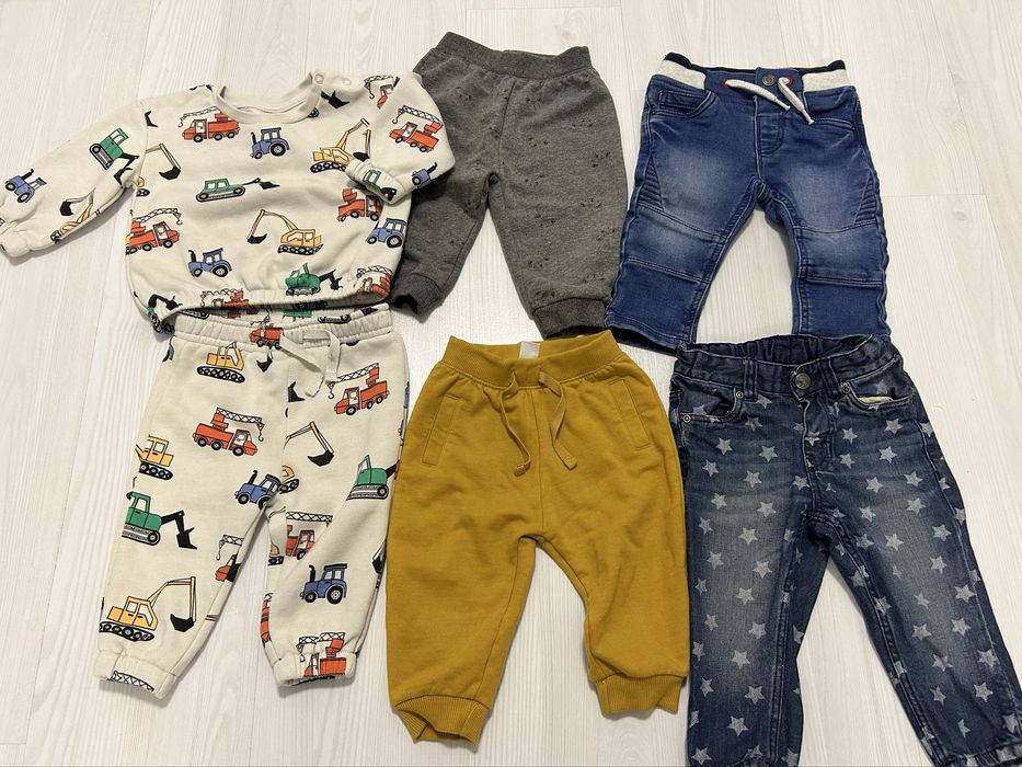 Lot trening, pantaloni sport si blugi marimea  6/9 luni(74)